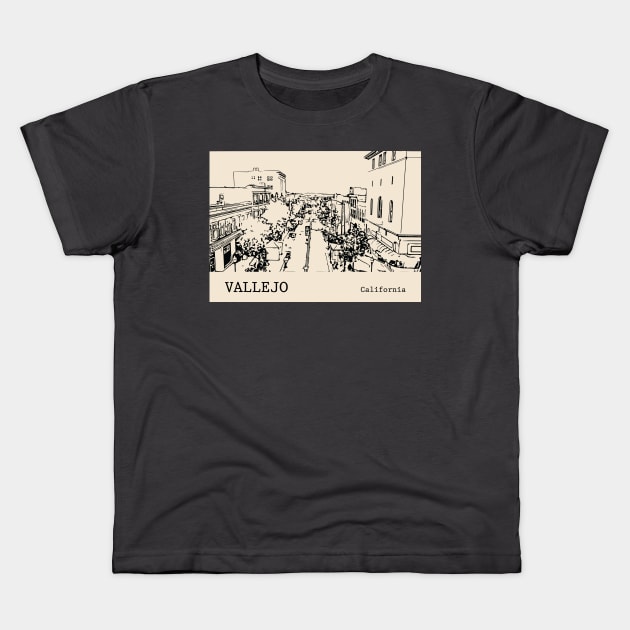 Vallejo California Kids T-Shirt by Lakeric